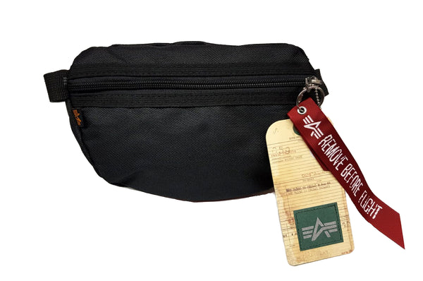 ALPHA INDUSTRIES Big A Oxford Waist Bag | Black