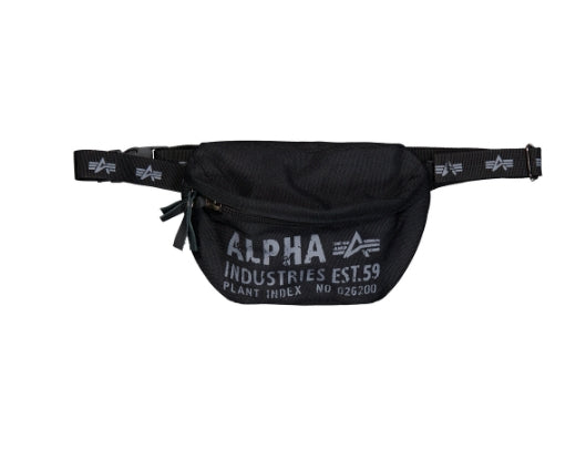 ALPHA INDUSTRIES Cargo Oxford Waist Bag | Black