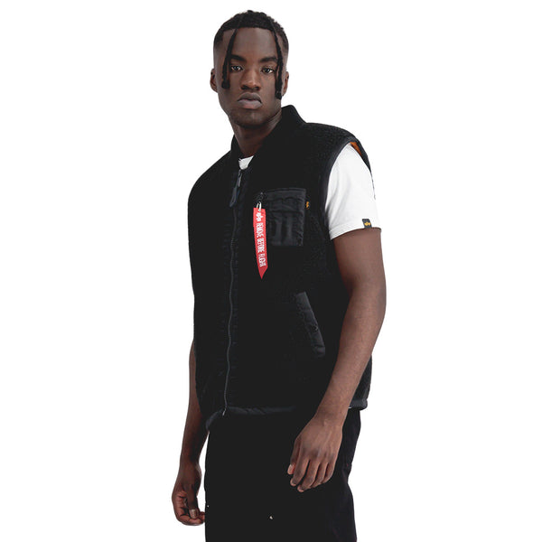 ❌ SALE ❌ ALPHA INDUSTRIES Teddy Vest | Black