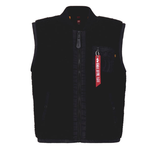 ❌ SALE ❌ ALPHA INDUSTRIES Teddy Vest | Black