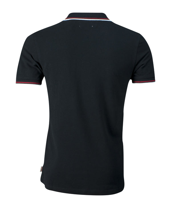 LONSDALE Piqué Poloshirt "Lion" | Black