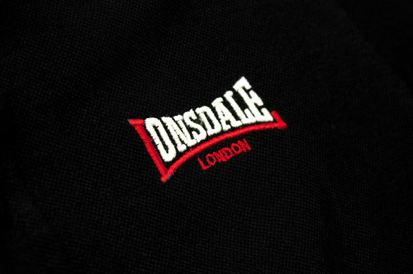 LONSDALE Piqué Poloshirt "Lion" | Black