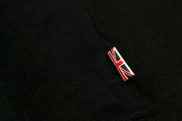 LONSDALE Piqué Poloshirt "Lion" | Black