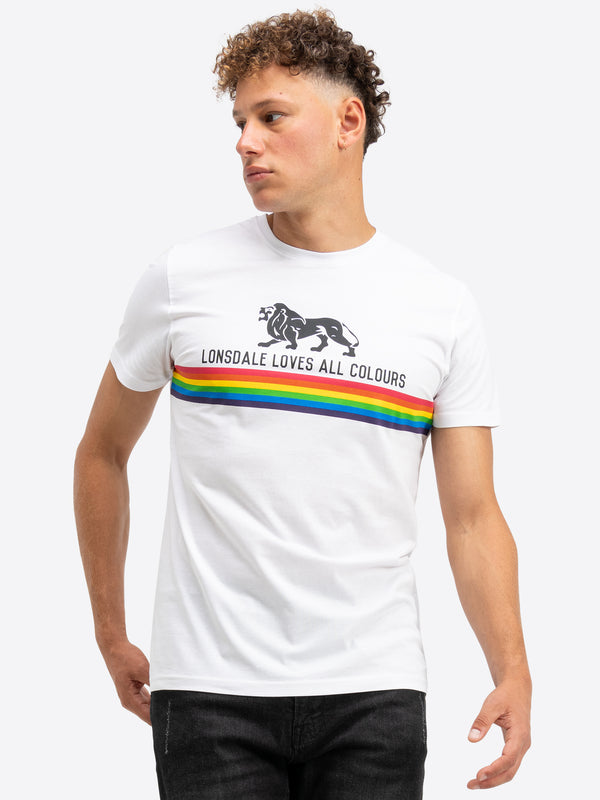 LONSDALE T-Shirt "Nelson" | White