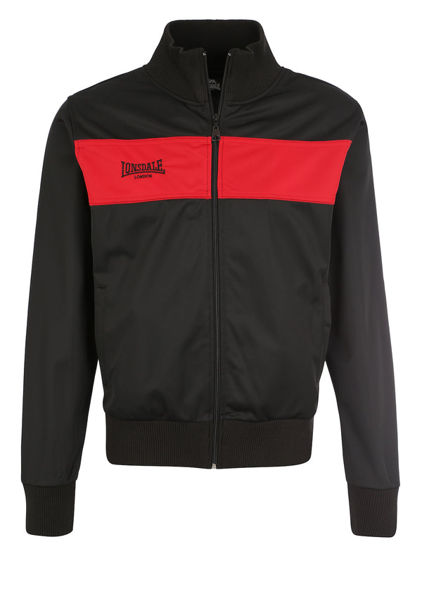 LONSDALE Trainingsjacke "Alnwick" | Black / Red