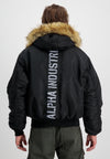 ALPHA INDUSTRIES 45 P Hooded Custom | Black Reflektiv