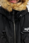 ALPHA INDUSTRIES 45 P Hooded Custom | Black Reflektiv