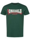 LONSDALE Herren T-Shirt "Two Tone" | Bottle Green