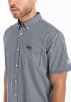 LONSDALE Hemd "Brixworth" | Black / White