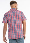 LONSDALE Hemd "Brixworth"| Red / Blue
