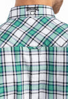 LONSDALE Hemd "Brixworth" | Green / White