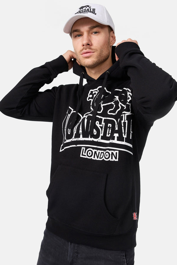 LONSDALE Herren Sweatshirt "Tadley" | Black/Ecru