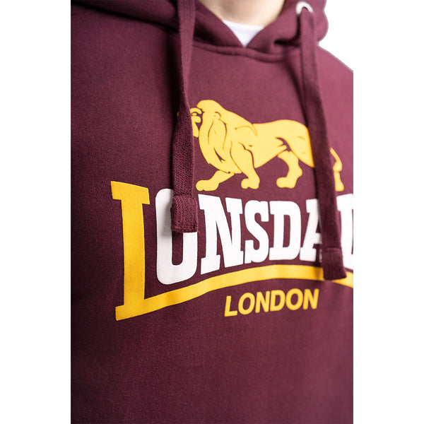 LONSDALE Kapuzenpullover "Thurning" | Oxblood