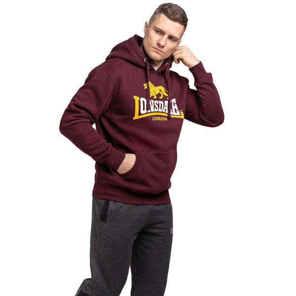 LONSDALE Kapuzenpullover "Thurning" | Oxblood