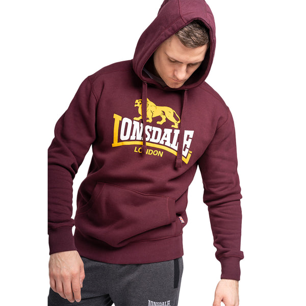 LONSDALE Kapuzenpullover "Thurning" | Oxblood