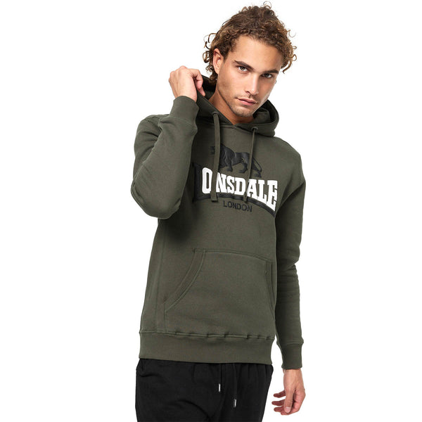 LONSDALE Kapuzenpullover "Thurning" | Olive