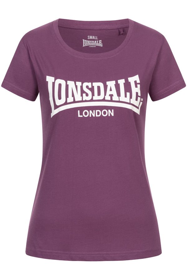 LONSDALE Ladies T-Shirt "Cartmel" | Aubergine | Lila