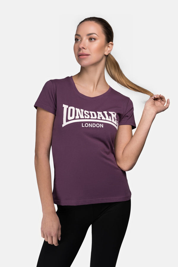 LONSDALE Ladies T-Shirt "Cartmel" | Aubergine | Lila