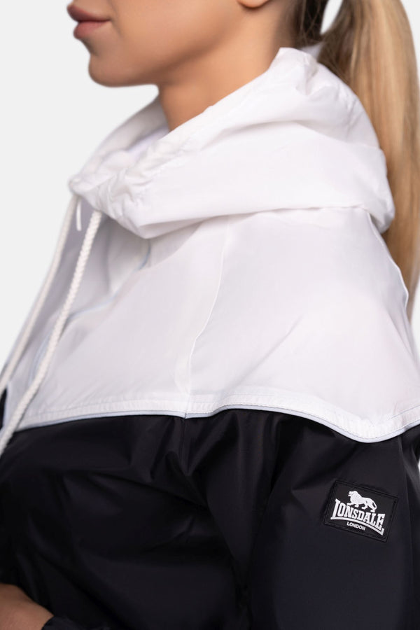 LONSDALE Ladies Windjacke "Skerray" | Black / White