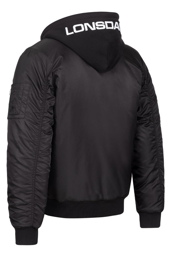 LONSDALE Bomberjacke "Ballindean" | Black