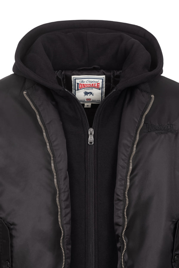LONSDALE Bomberjacke "Ballindean" | Black