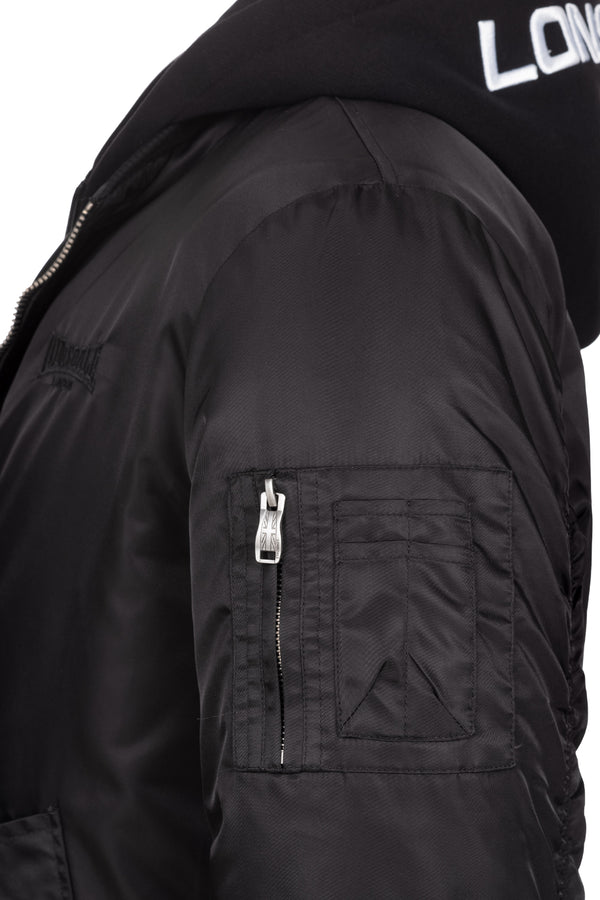LONSDALE Bomberjacke "Ballindean" | Black