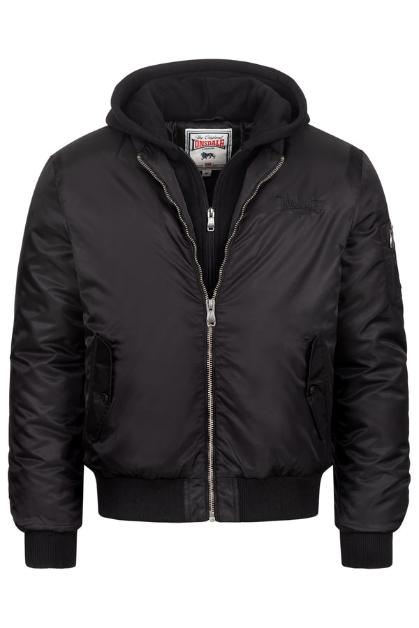 LONSDALE Bomberjacke "Ballindean" | Black