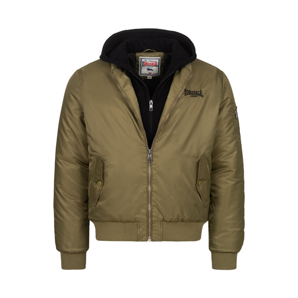 LONSDALE Bomberjacke "Ballindean" | Olive