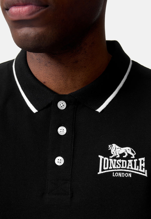 LONSDALE Poloshirt "Ballygalley" | Black