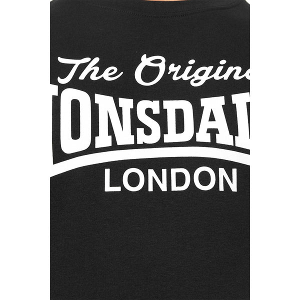 LONSDALE Sweatshirt "Burghead" | Schwarz