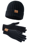 LONSDALE Mütze & Handschuh Set "Deazley" | Black
