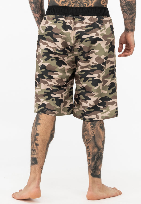 LONSDALE Beachshorts "Ballymena" | Woodland Camo