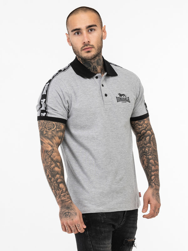 LONSDALE Herren Poloshirt "Setter" | Marl Grey