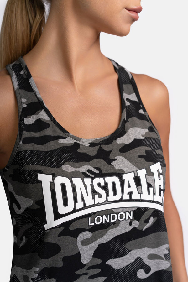 ❌ SALE ❌ LONSDALE Ladies Singlet "Beaquoy" | Camo Grey