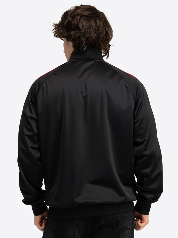 LONSDALE Trainingsjacke "Bracklesham" | Black/Red/White