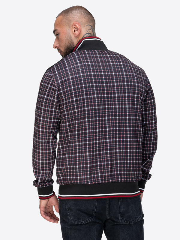 LONSDALE Trainingsjacke "Whelley" | Black/Red