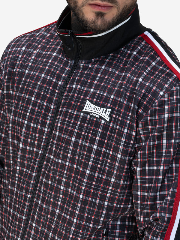 LONSDALE Trainingsjacke "Whelley" | Black/Red