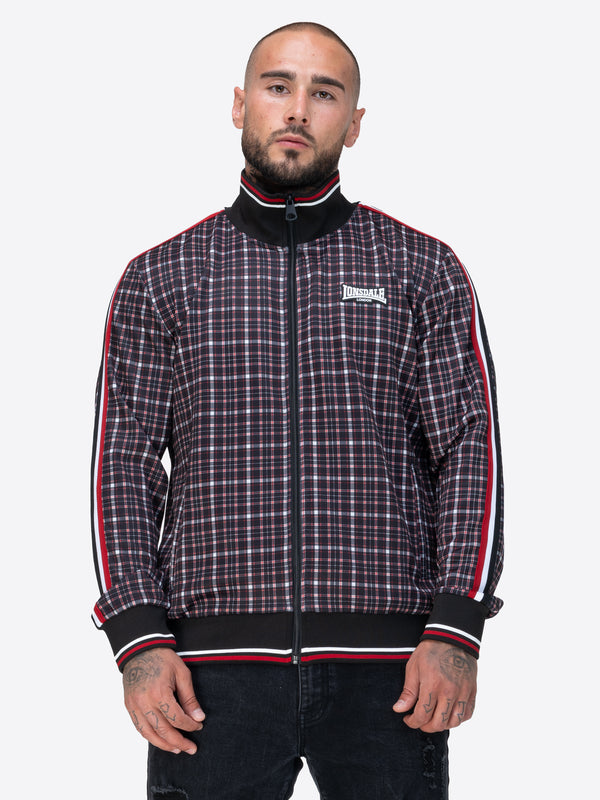 LONSDALE Trainingsjacke "Whelley" | Black/Red