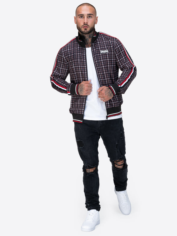 LONSDALE Trainingsjacke "Whelley" | Black/Red
