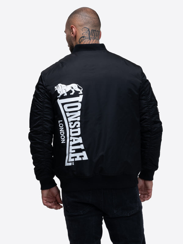 LONSDALE Bomberjacke "Ludford" | Black