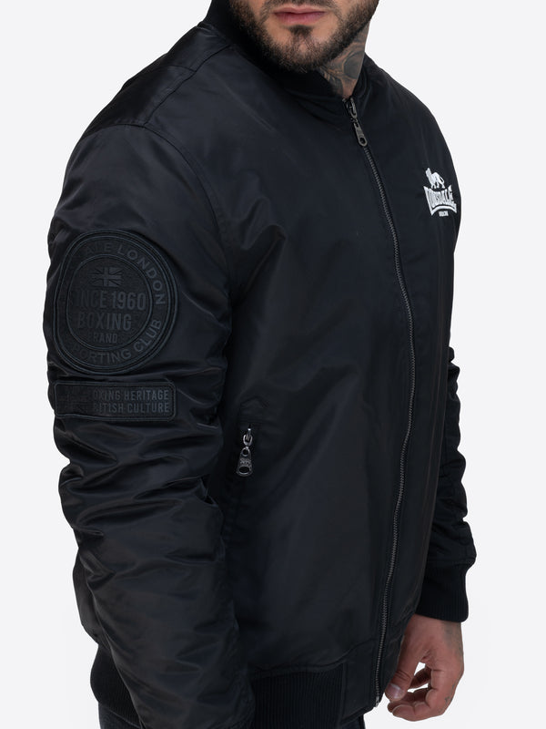 LONSDALE Bomberjacke "Ludford" | Black