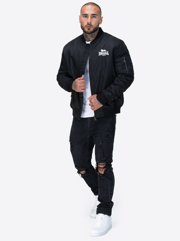 LONSDALE Bomberjacke "Ludford" | Black