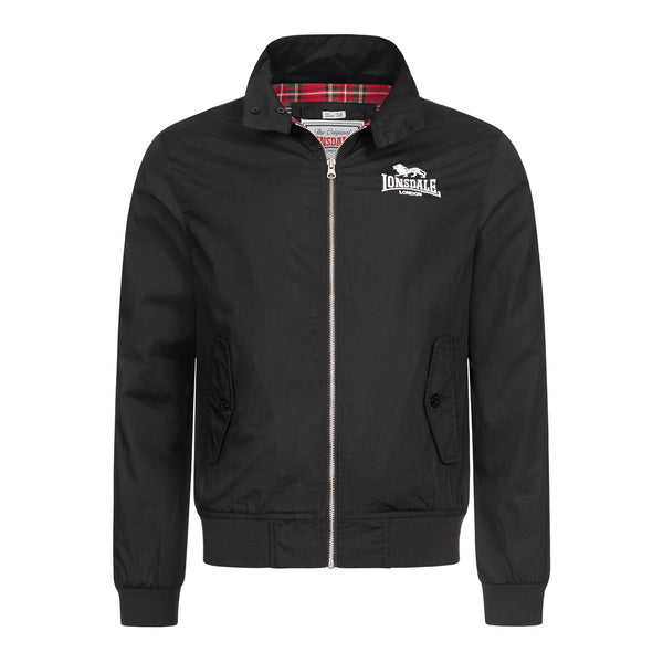 LONSDALE Jacke "Acton" mit Rückendruck | Black