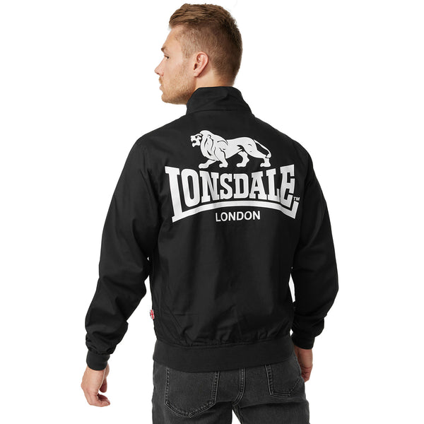 LONSDALE Jacke "Acton" mit Rückendruck | Black