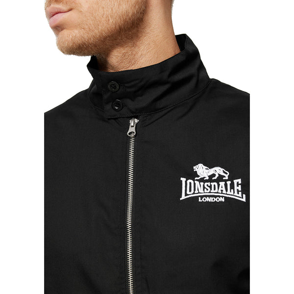 LONSDALE Jacke "Acton" mit Rückendruck | Black