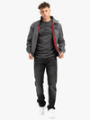LONSDALE Jacke "Acton" mit Rückendruck | Anthracite