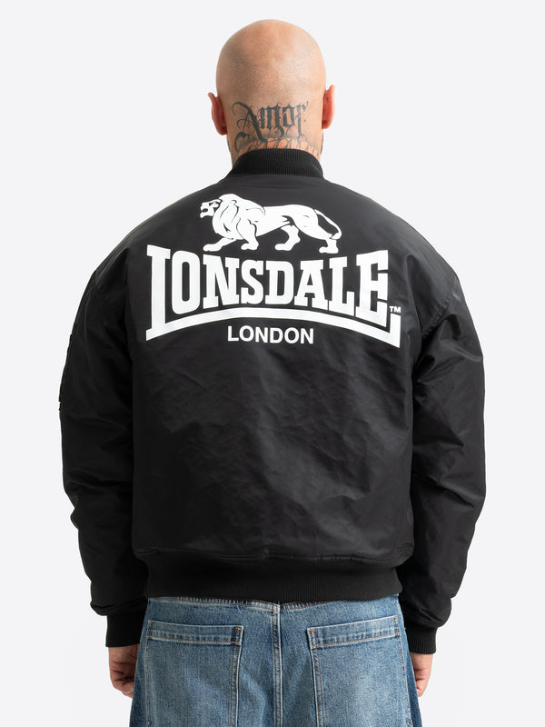 LONSDALE Bomberjacke "Torksey" | Black