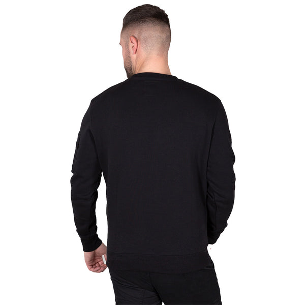 ALPHA INDUSTRIES Label Sweater | Black