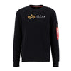 ALPHA INDUSTRIES Label Sweater | Black