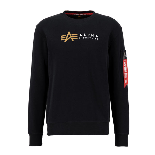 ALPHA INDUSTRIES Label Sweater | Black